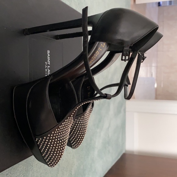 Saint Laurent black stud heels - Picture 4 of 5